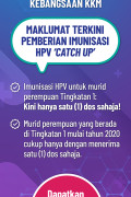 Bunting Program Imunisasi HPV Kebangsaan KKM
